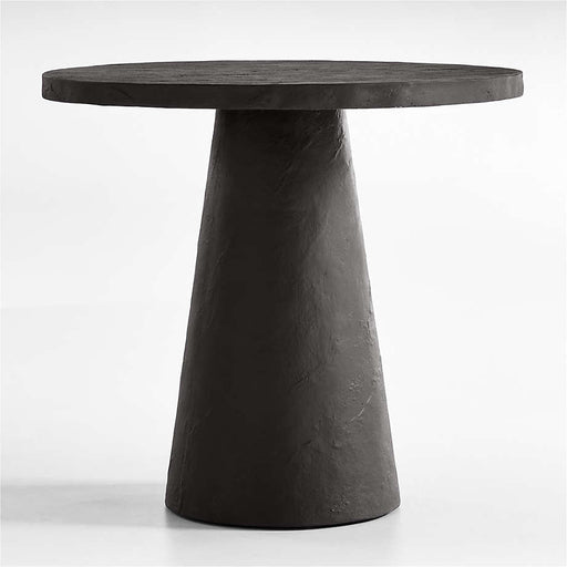 Willy 32" Charcoal Round Pedestal Dining Table by Leanne Ford
