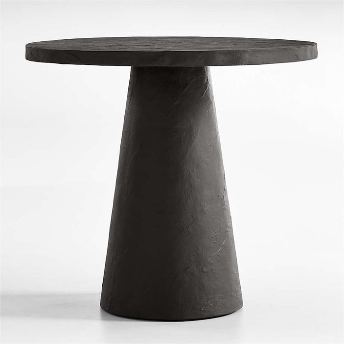 Willy 32" Charcoal Round Pedestal Dining Table by Leanne Ford