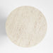 Willy Faux Travertine Resin 44" Round Pedestal Coffee Table by Leanne Ford