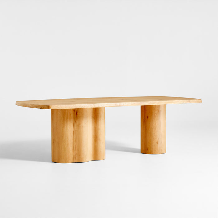 Winslow 96" Knotty Natural Oak Wood Dining Table by Jake Arnold