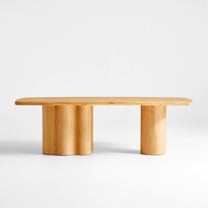 Winslow 96" Knotty Natural Oak Wood Dining Table by Jake Arnold
