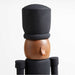 18" Zinc and Wood Holiday Nutcracker