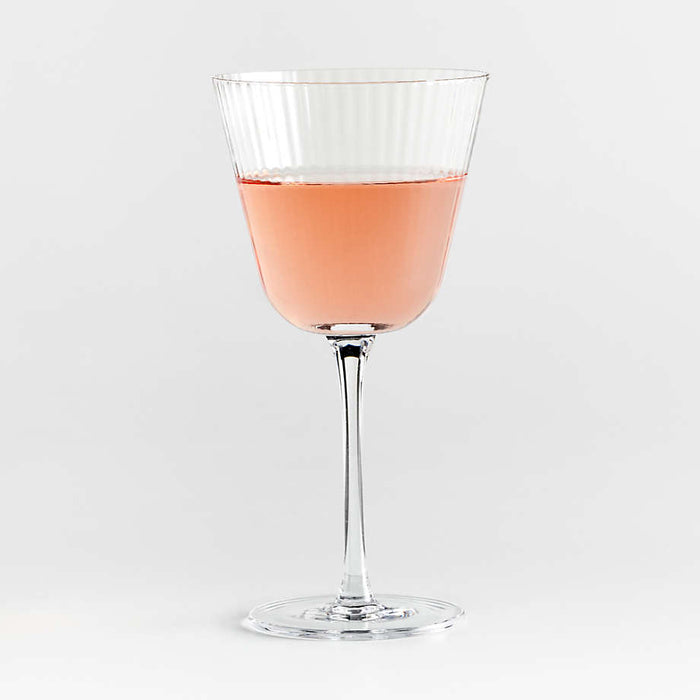 A Coste Tall Optic Wine Glass by Athena Calderone