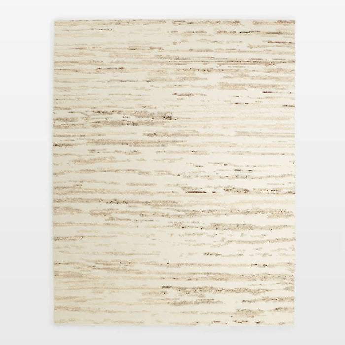 Bozeman Wool Textured Light Tan Area Rug 8'x10'
