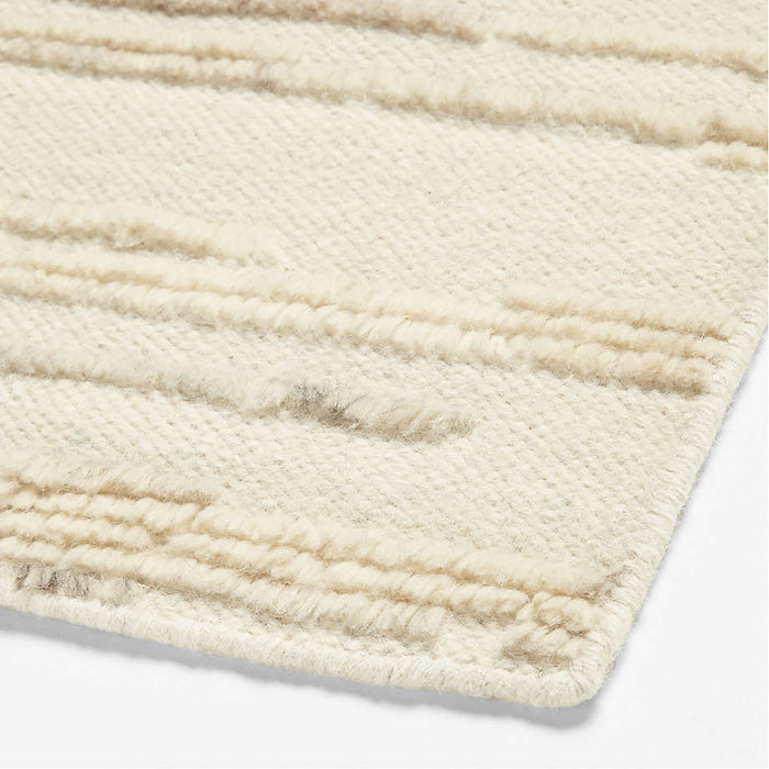 Deep Tan Rug Bozeman Wool Textured Light Tan Area Rug 8'x10'