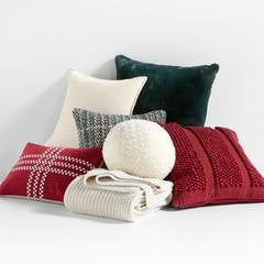 Spruce Green Faux Fur 23"x23" Holiday Throw Pillow Cover