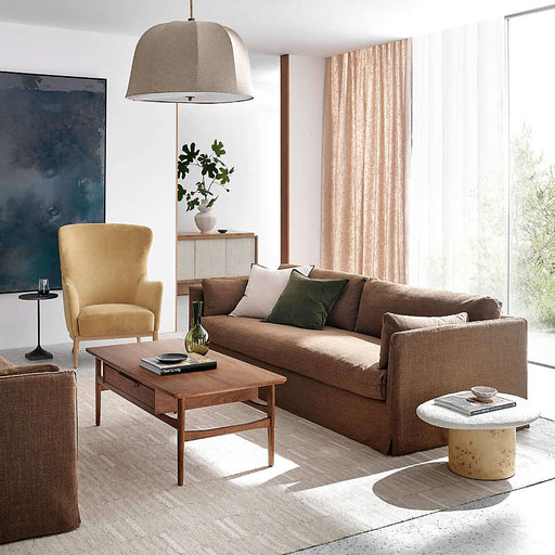 Tate Walnut Wood Storage Coffee Table