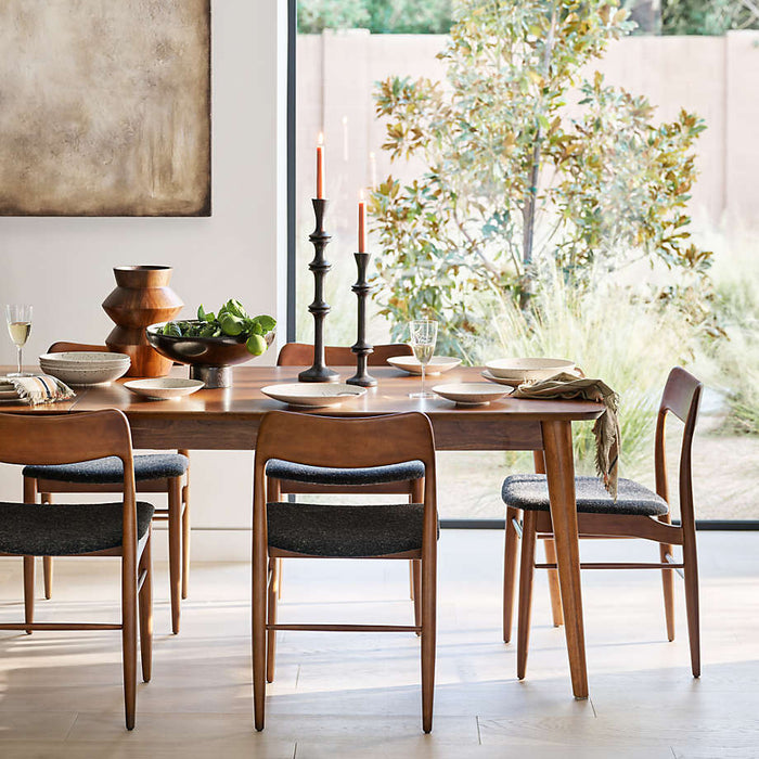 Tate 108"-144" Walnut Wood Extendable Dining Table