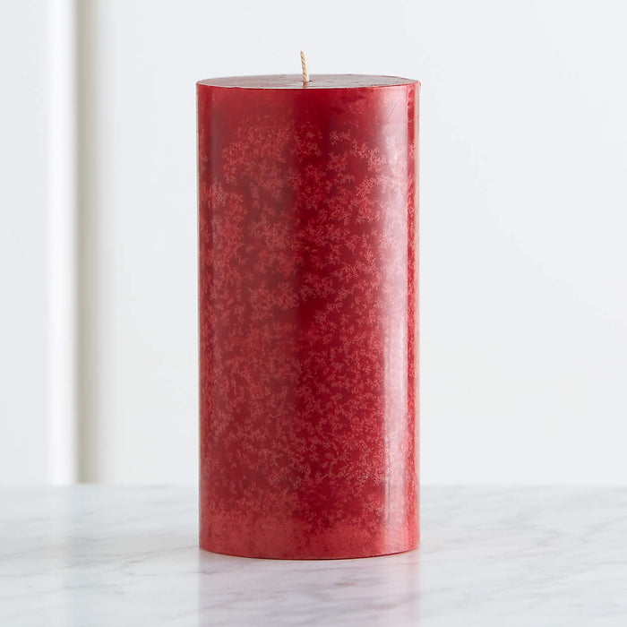 Red Cranberry Scented Pillar Candle 3x6