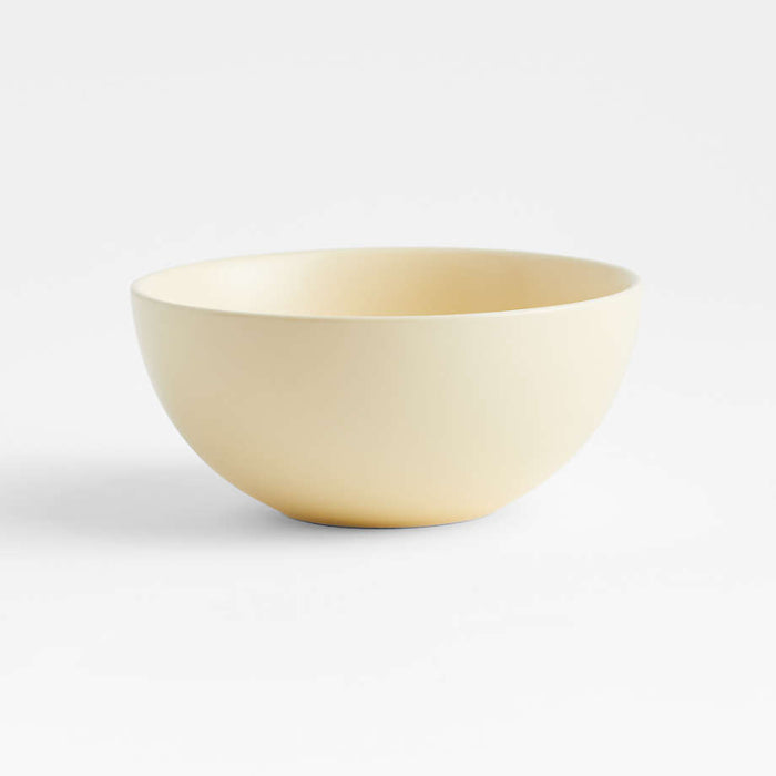 Butter Yellow Stoneware Cereal Bowl by Molly Baz