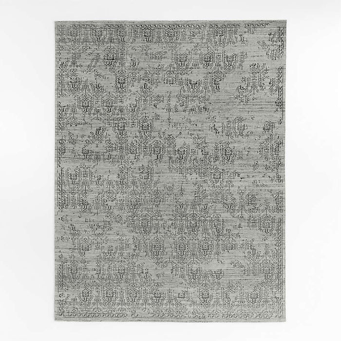 Firenze Vintage Dark Grey Area Rug 6'x9'