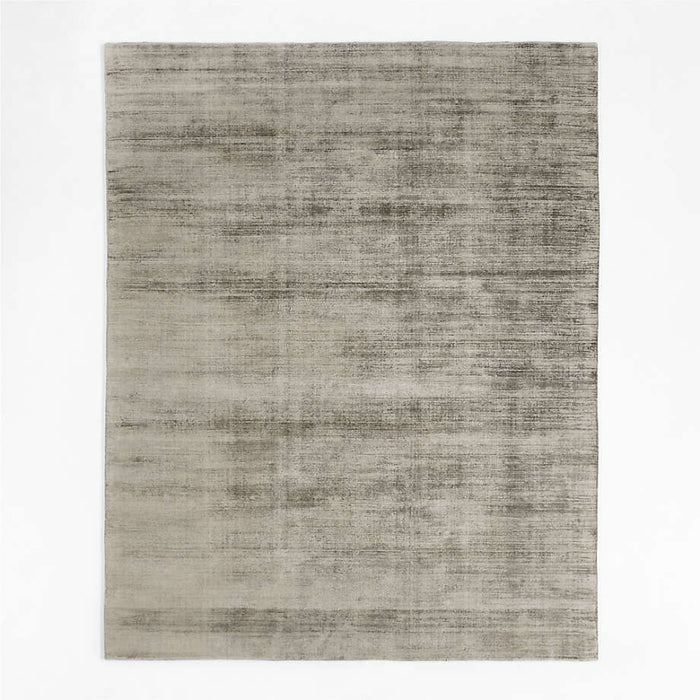 Laval Viscose Solid Taupe Area Rug 6'x9'