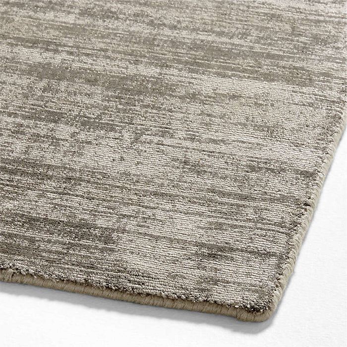 Laval Viscose Solid Taupe Area Rug 6'x9'