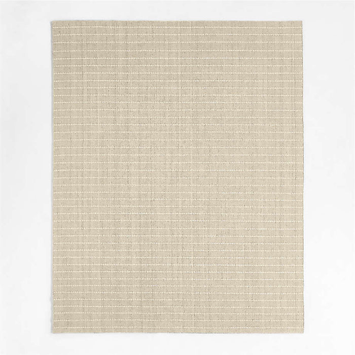 Melun Flatweave Striped Caramel Area Rug 6'x9'