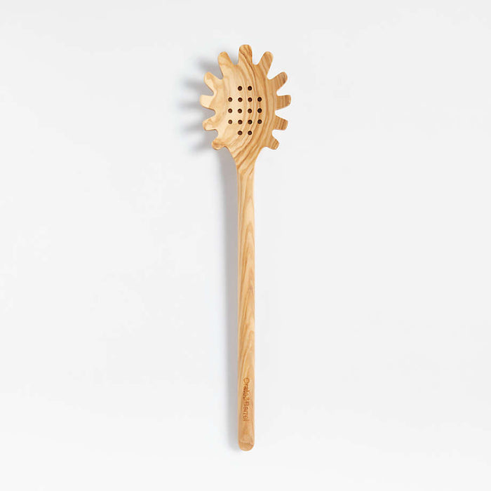 Crate & Barrel Olivewood Pasta Spoon