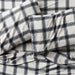 Organic Flannel Black and White Plaid King Sheet Set