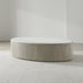 Troupe Marble and Natural Pine Wood 36" Round Coffee Table