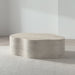 Fleur Faux Travertine Resin 52" Coffee Table