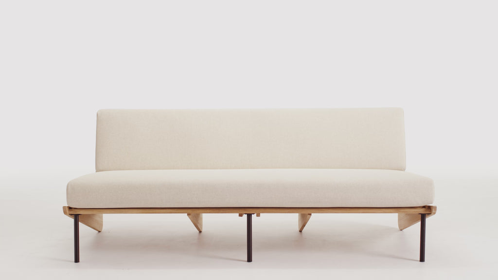 Kinney Teak Outdoor Sofa with Cushion Crate and Barrel Philippines