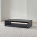 Vernon Large Rectangular Ebonized 68" Pine Wood Coffee Table with Shelf