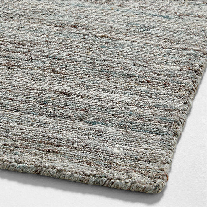 Rimini Wool Loop Steel Blue Area Rug 6'x9'