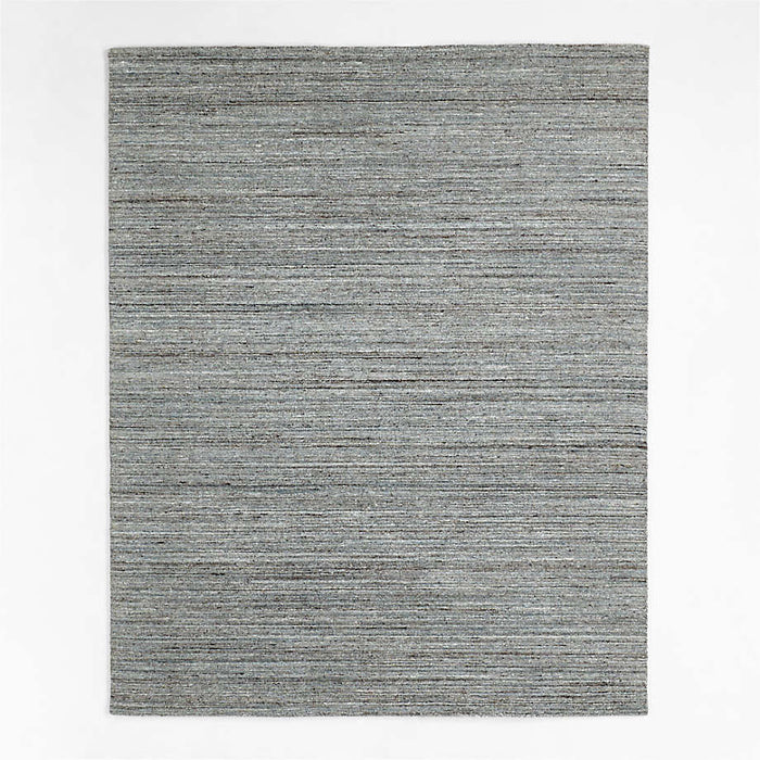 Rimini Wool Loop Steel Blue Area Rug 6'x9'