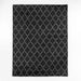 Safi Diamond Moroccan Black & White Area Rug 8'x10'