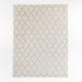 Safi Diamond Moroccan White & Olive Green Area Rug 6'x9'