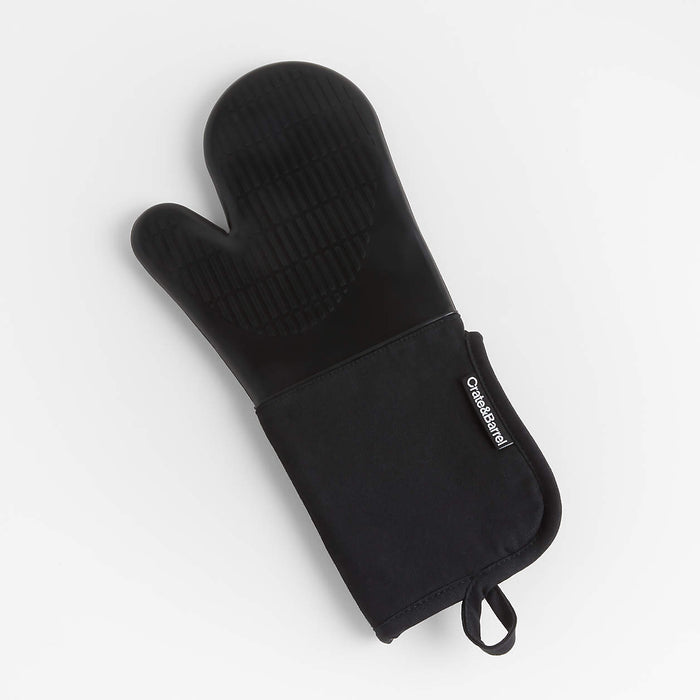 Silicone Oven Mitt Black