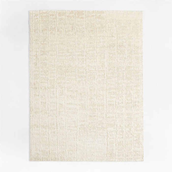 Telluride Wool Ivory Area Rug 6'x9'