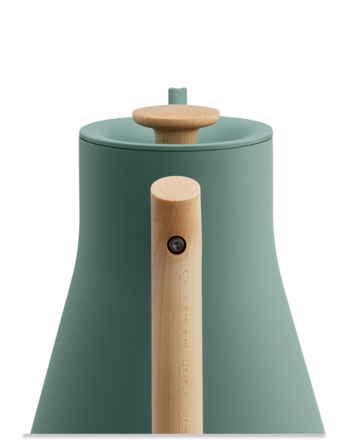 Fellow Stagg EKG Pro Electric Tea Kettle in Smoke Green with Maple Handle