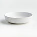 Wren Matte White Low Bowl