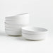 Wren Matte White Low Bowl