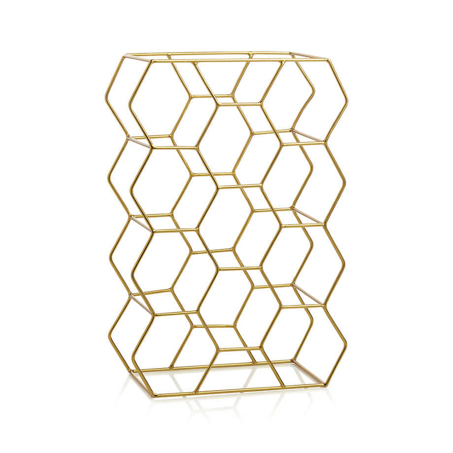 11Bottle Gold Wine Rack Crate and Barrel Philippines