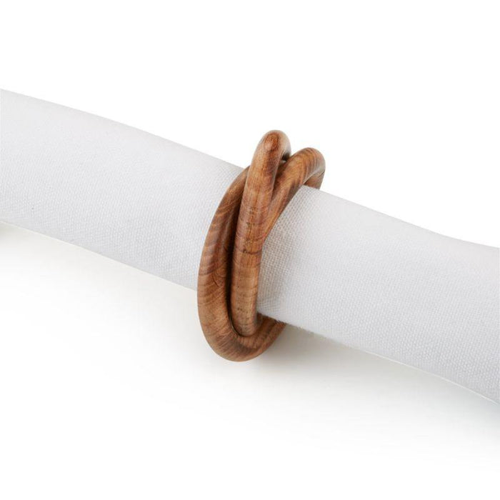 3-Ring Wood Napkin Ring - Crate and Barrel Philippines