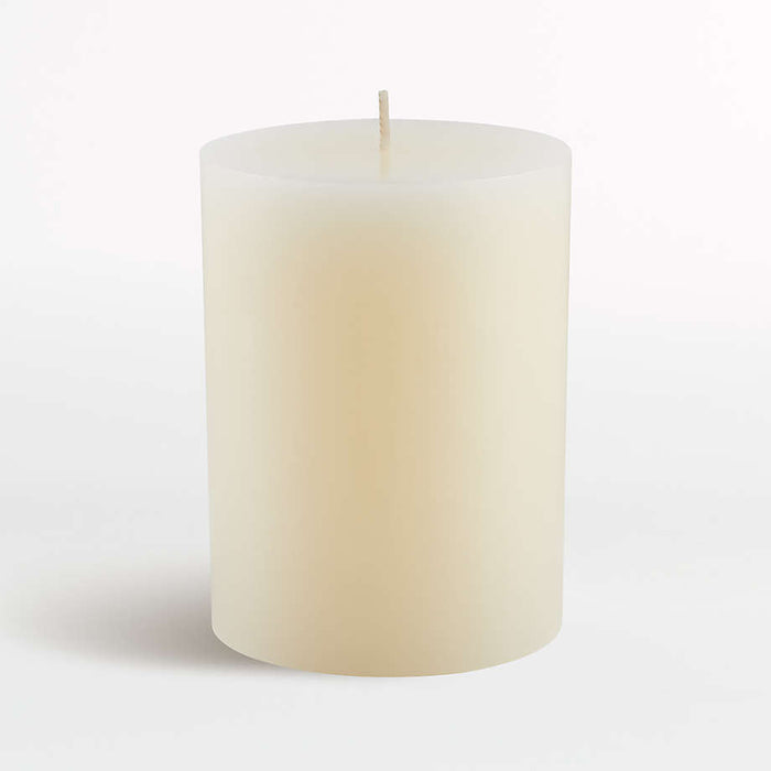 3"x4" Ivory Pillar Candle