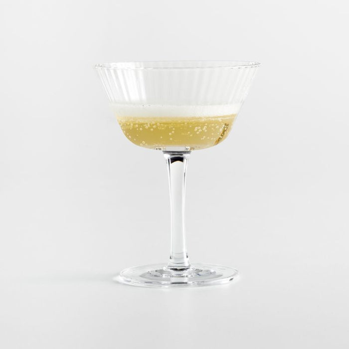 A Coste Optic Coupe Glass by Athena Calderone