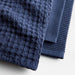 Absorbent Multi-Weave Indigo Dish Towels, Set of 3