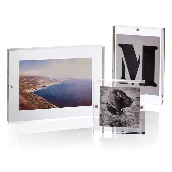Acrylic 3x3 Block Picture Frame