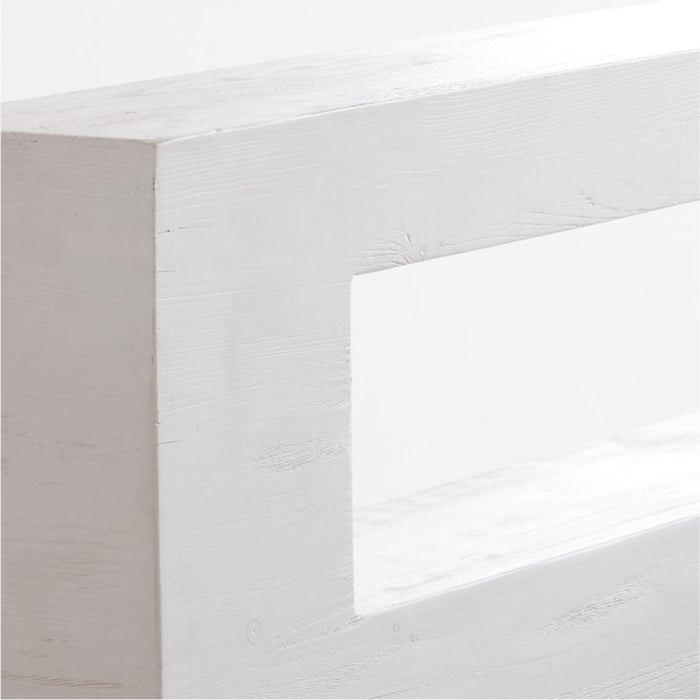 Adia White Wood Platform King Bed by Leanne Ford