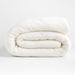 Aire Crinkle Organic Cotton Linen Blend Cotton Cream Euro Pillow Sham