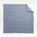 Aire Crinkle Organic Cotton Linen Blend Deep Indigo Euro Pillow Sham