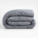 Aire Crinkle Organic Cotton Linen Blend Deep Indigo Full/Queen Quilt