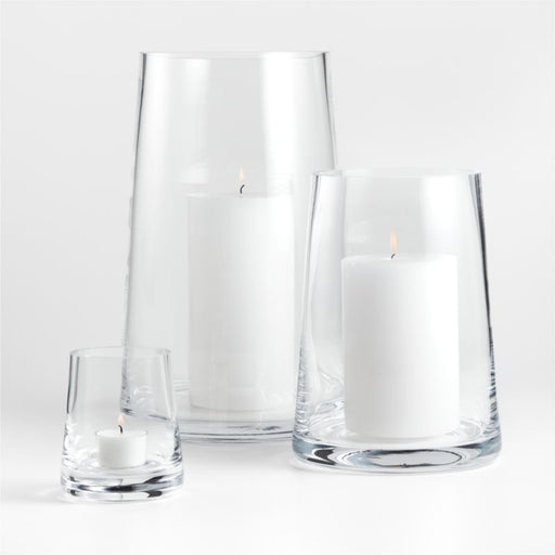 Alder Glass Hurricane Candle Holder 10"