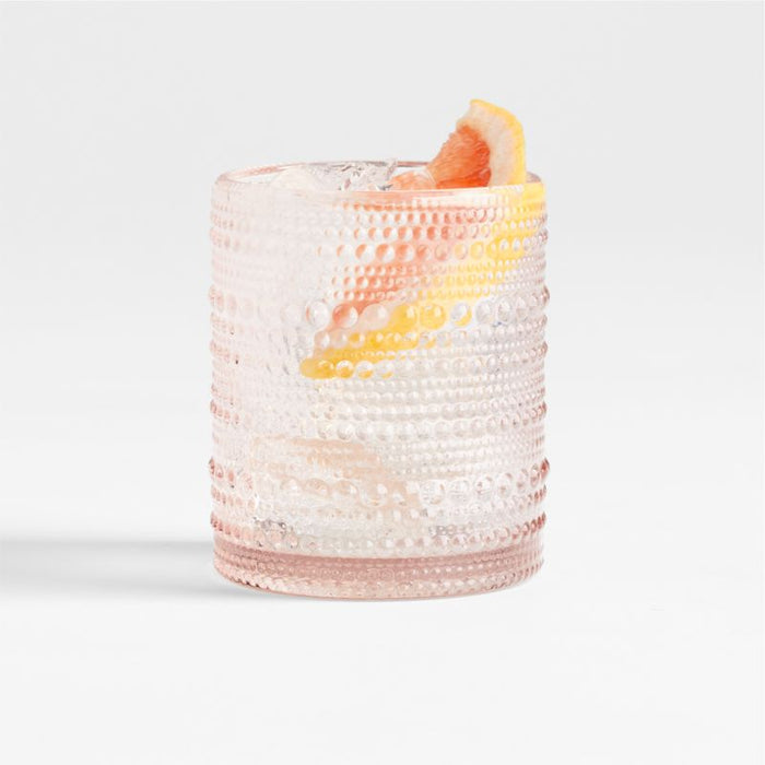 Alma Pink Double Old-Fashioned Glass