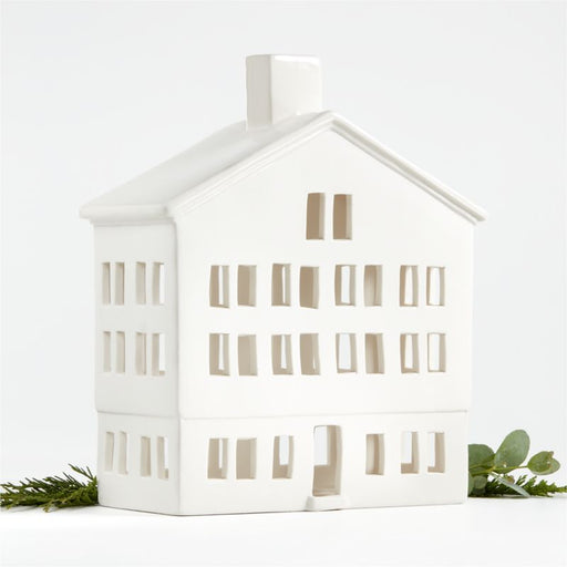 White Ceramic Holiday Alpine Chalet Hotel