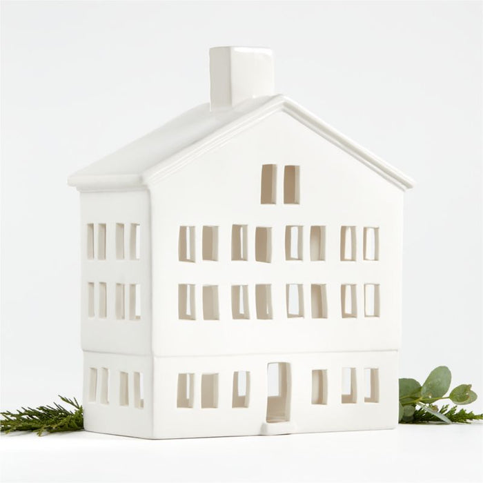 White Ceramic Holiday Alpine Chalet Hotel