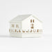 White Ceramic Holiday Alpine Ski Lodge
