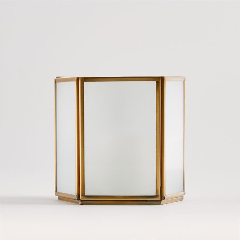 Andelyn Small Frosted Glass Hurricane