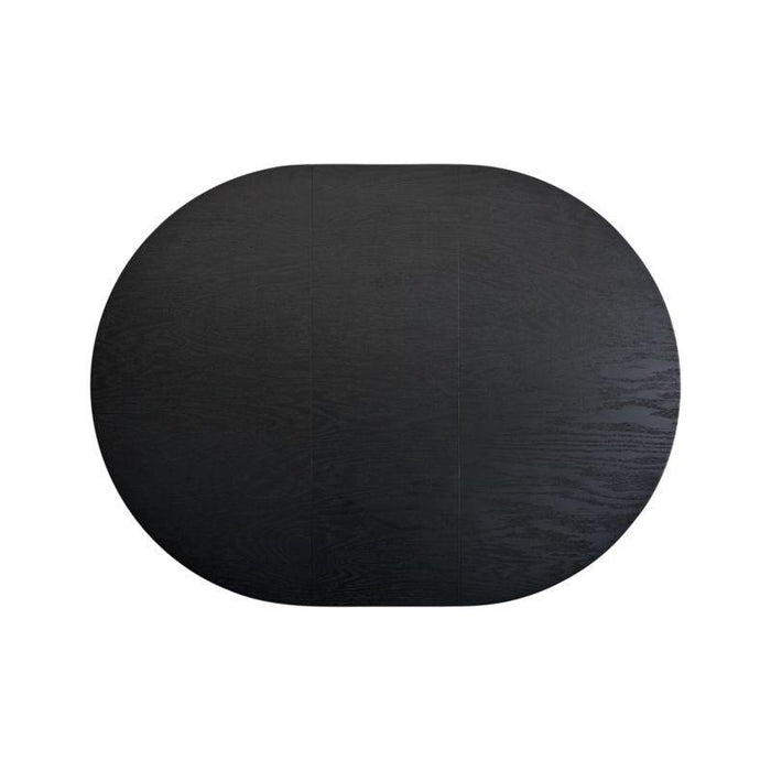 Aniston Black 45" Round Extension Dining Table - Crate and Barrel Philippines